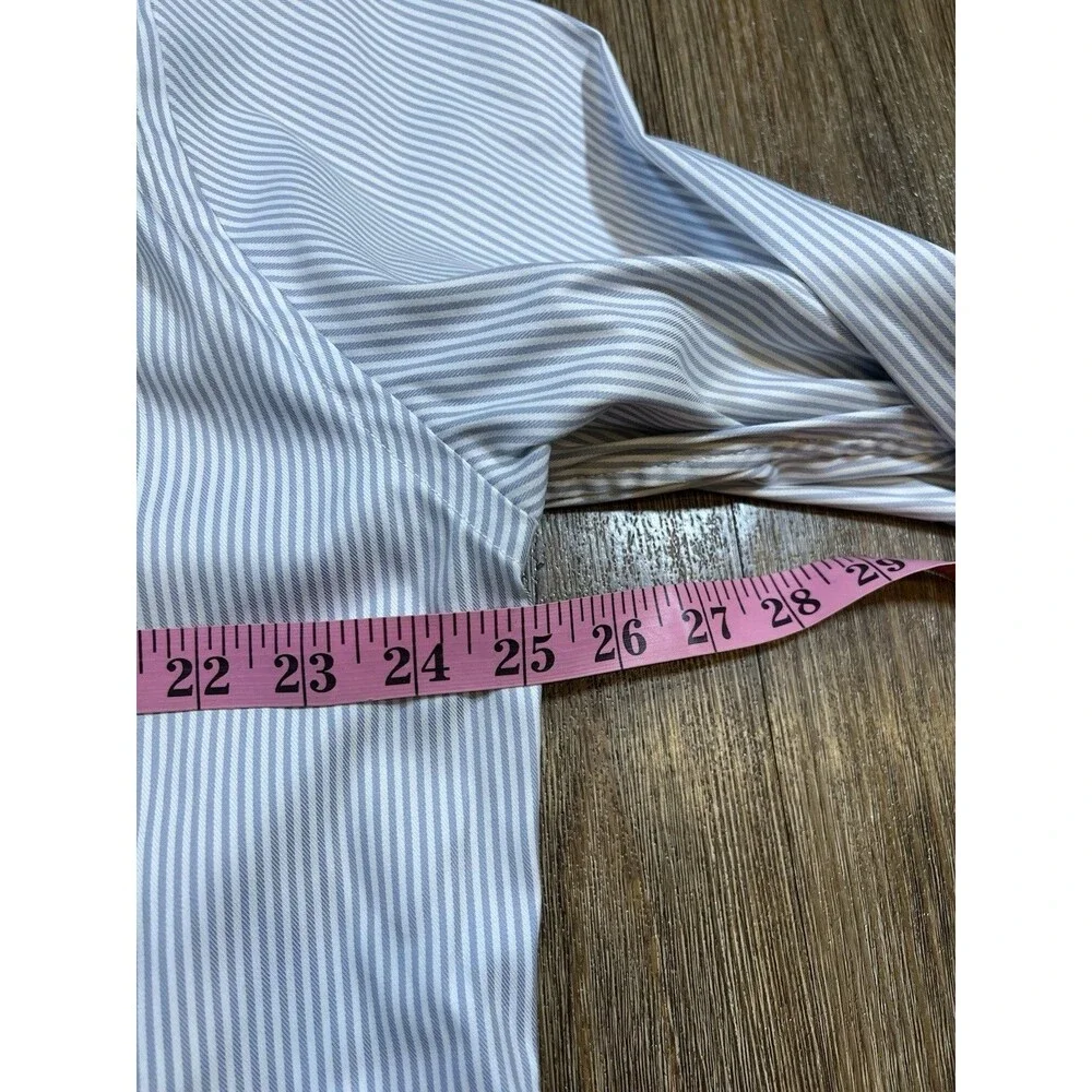 J Crew Mens Oarsman Logo Performance Tech Dress Shirt Shirt XL Classic Fit